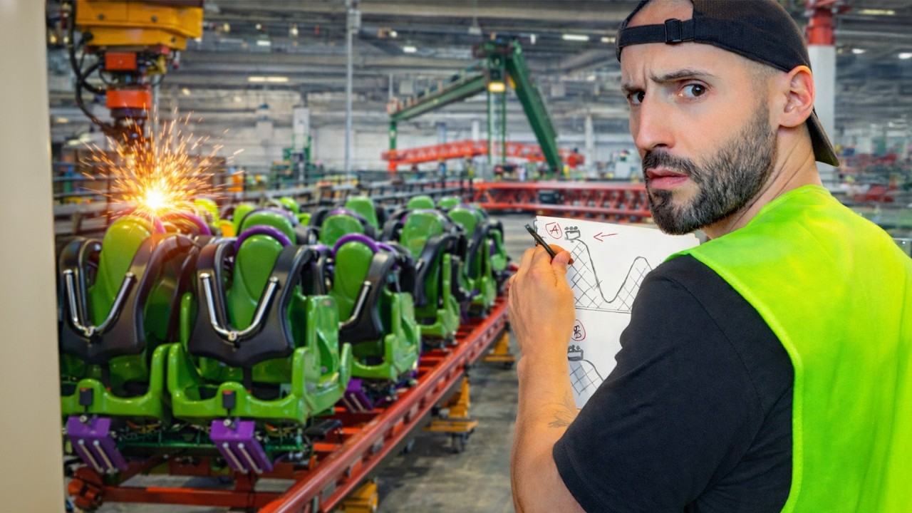 24 ORE Dentro la FABBRICA DI MONTAGNE RUSSE