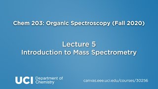Chem 203. Lecture 05: Introduction to Mass Spectrometry