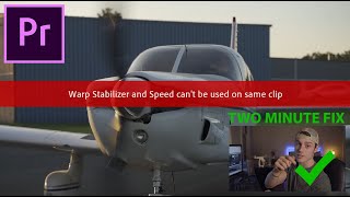 Warp Stabilizer and Speed Change | FIXED | Adobe Premiere Pro 2020