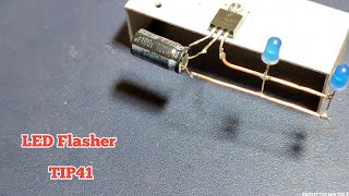 Cómo Hacer LED flasher Con TIP41