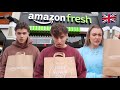 VISITING THE FIRST UK AMAZON SUPERMARKET (walk out without paying)