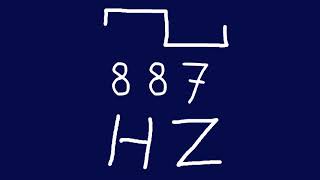 887 hz square