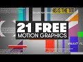 21 free motion graphics for premiere  premiumbeatcom