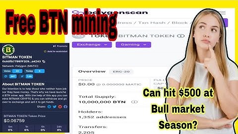 BTN Miner Review | Bitman Token | Bitman Miner English Explaination