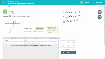 8.2 - Proofs - Introduction to proofs - Parallel lines