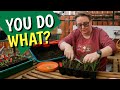 We all have different ways  potting up pepper and onion seedlings