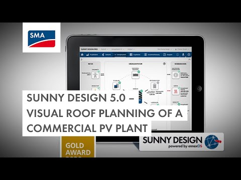 Sunny Design 5.0 – Visual roof planning of a commercial PV plant