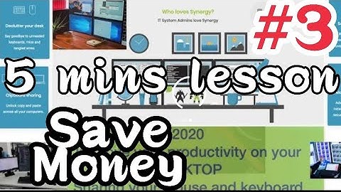 【2020 Synergy】Throw away Expensive KVM/Cables and use Synergy software