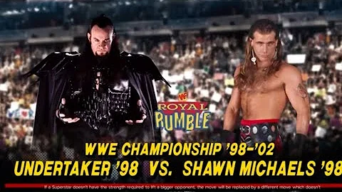 WWF Royal Rumble 1998 (Match 6) Shawn Michaels vs Undertaker *Table replaces Casket
