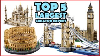 COMPILATION TOP 5 Largest Creator Expert LEGO sets of All Time  Speed Build for Collectors