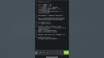 Python Bytes - Linear Regression Prediction #python #datascience #coding Code in Description