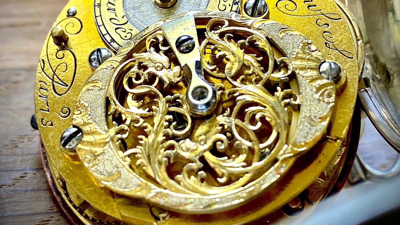 Restauration montre coq 1715 Nicolas Roussel Paris 18th montre gousset