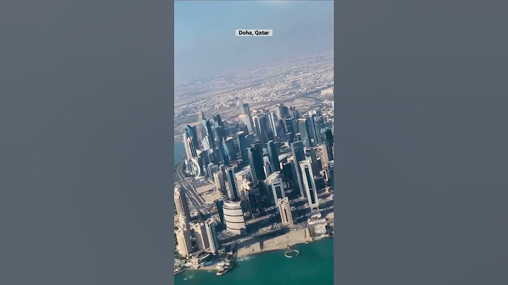 Doha City view from flight.                #doha #qatar #youtubeshorts