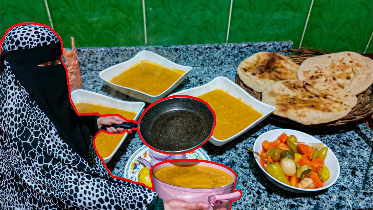 مطبخ قمر|بمناسبة الشتاء والتلج دا تعالو شوفو طريقتى فى عمل شوربة العدس😋