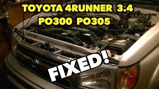Toyota 4runner 3.4 random miss-fire po300, po305...~miss-fire ghost~
fixed! check out my amazon auto accessories store! lets make that
weekend job less painf...