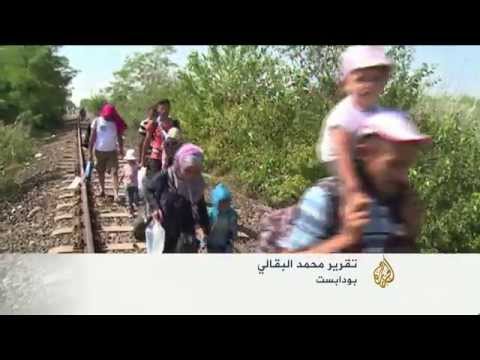 الـحـكـومـة المجريـة تنقـل اللاجئيـن الذيـن يـصـلـون أراضـيـهـا إلـى مـراكـز اسـتقبال