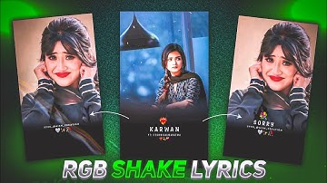 New viral shake lyrics status video tutorial | Alightmotion | Technical Mahatma