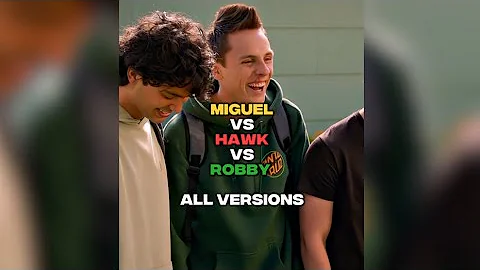 Miguel vs Hawk vs Robby (All Versions) #cobrakai #edit #migueldiaz #robbykeene #elimoskowitz