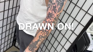Traditional Scorpion Tattoo Plus Drawn On Fillers