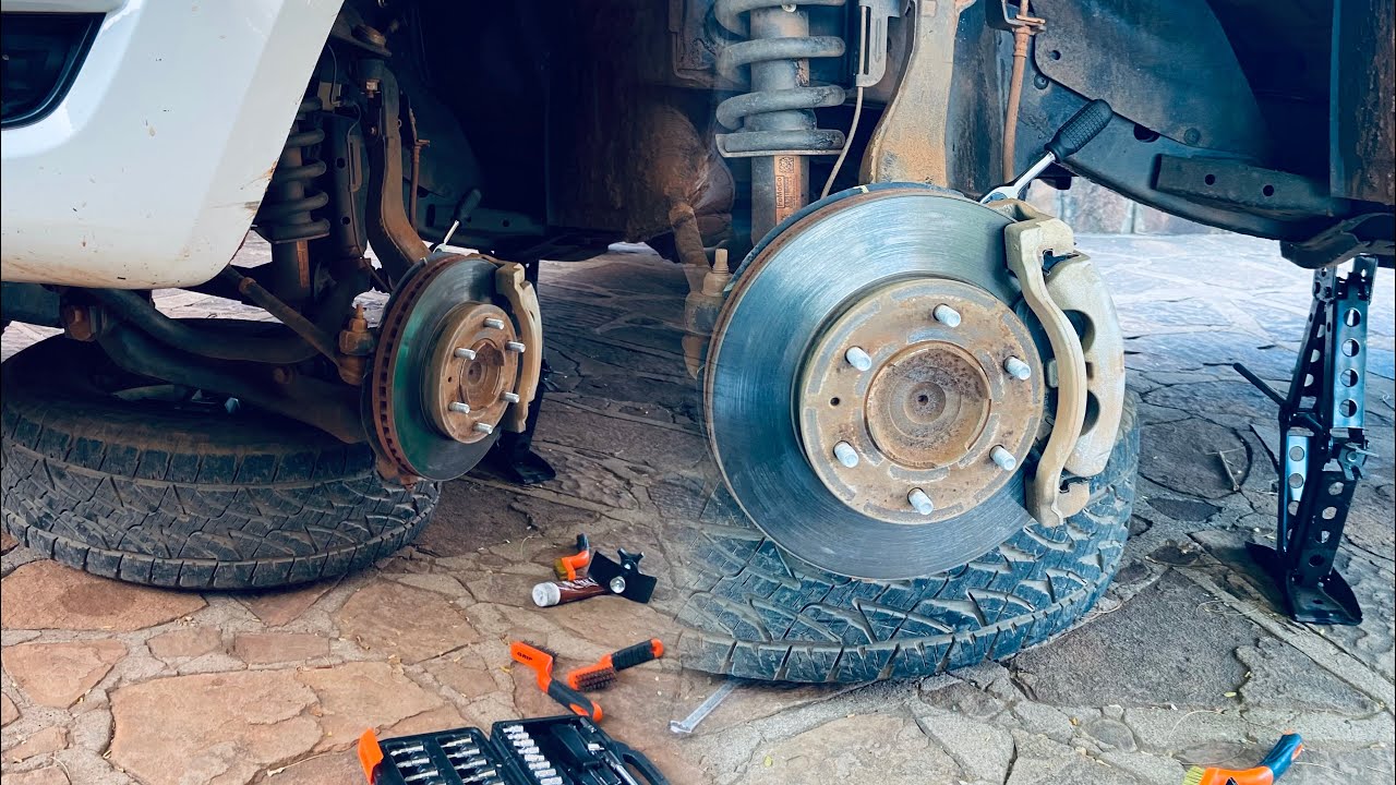 How to Replace the Front Brake Pads on a Ford Ranger - YouTube