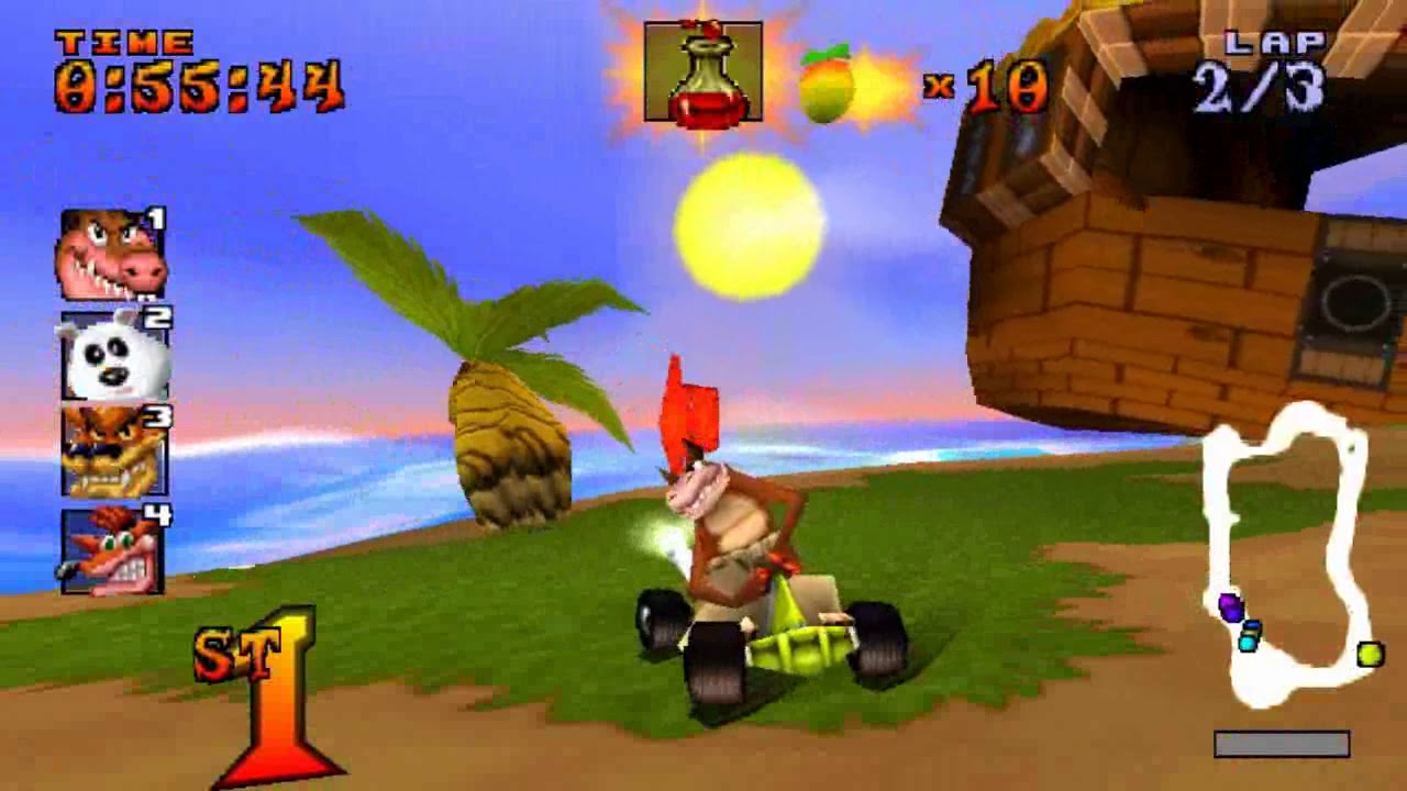 CTR PSX Native 60 FPS (Gameshark + Overclock)