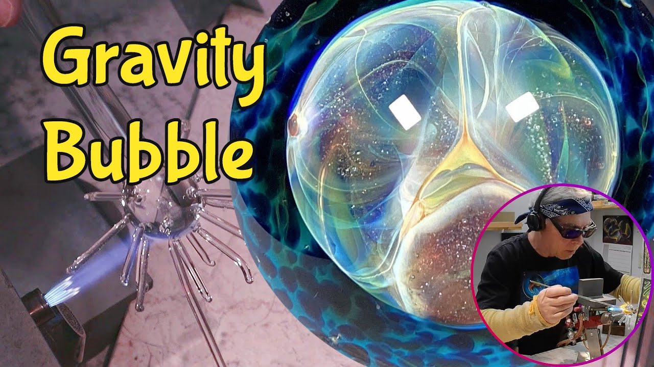Lampworking Demo of this Borosilicate Vortex Marble / “Gravity Bubble” / Episode #89