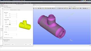 Pipe T joint Hex Meshing in Salome