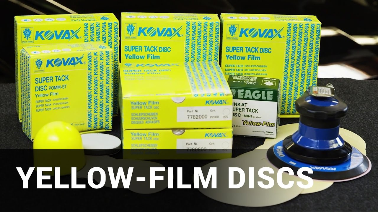 Yellow Film Super Tack Abrasive Discs Youtube