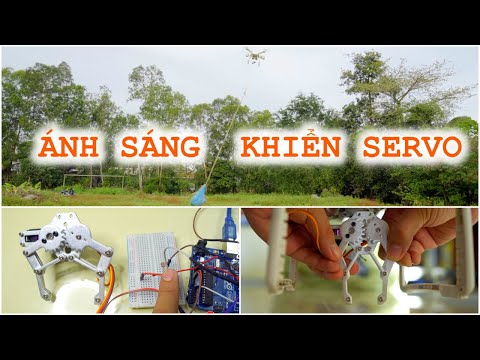 ✅ Hướng dẫn chế tạo cảm biến ÁNH SÁNG điều khiển SERVO - ứng dụng làm cách tay Robot trên DRONE