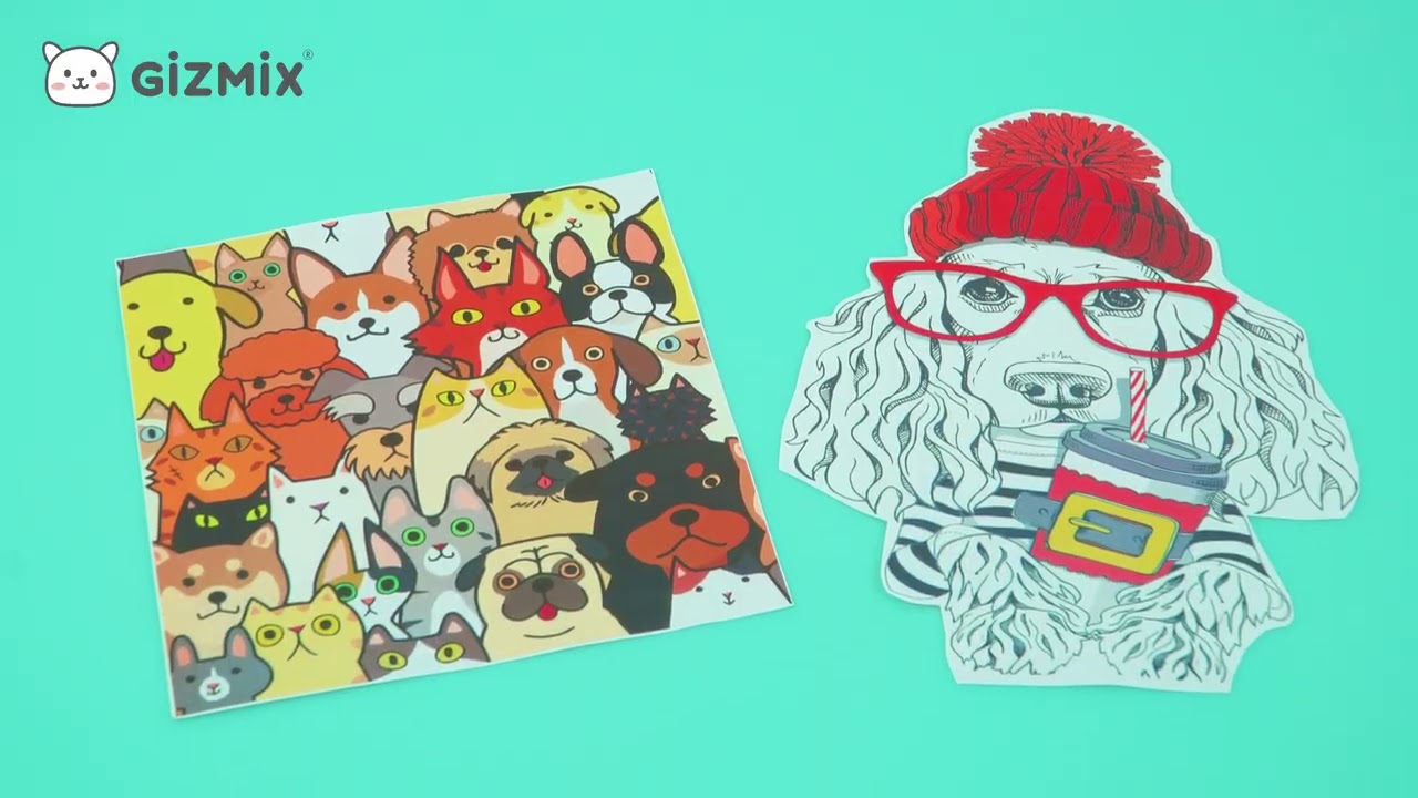 GIZMIX Light-Colored Heat Transfer Paper | Vivid, Durable & Easy Heat Press for DIY Apparel Printing