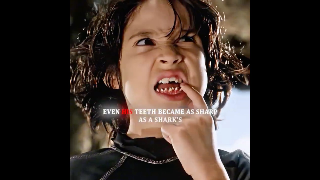 He Grew Up With Sharks and Gained Incredible Powers 🦈⚡#fantasyfilm #shorts #movieclips