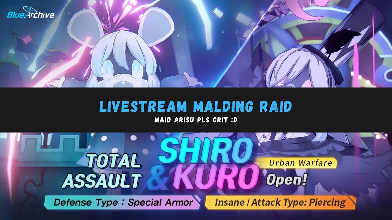 🔴ARIS MAID PLS CRIT :D  - BLUE ARCHIVE