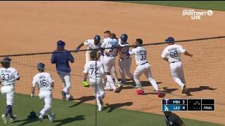 Celebrity FREDDIE FREEMAN WALK-OFF 😤 Drives in 2 runs on bases loaded single in Dodgers' comeback 💪 | ESPN MLB Wealth