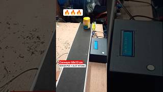 Conveyor mini ukuran 60x10 cm belt Kain hitam awet buat project tugas💯💡✅ #conveyor