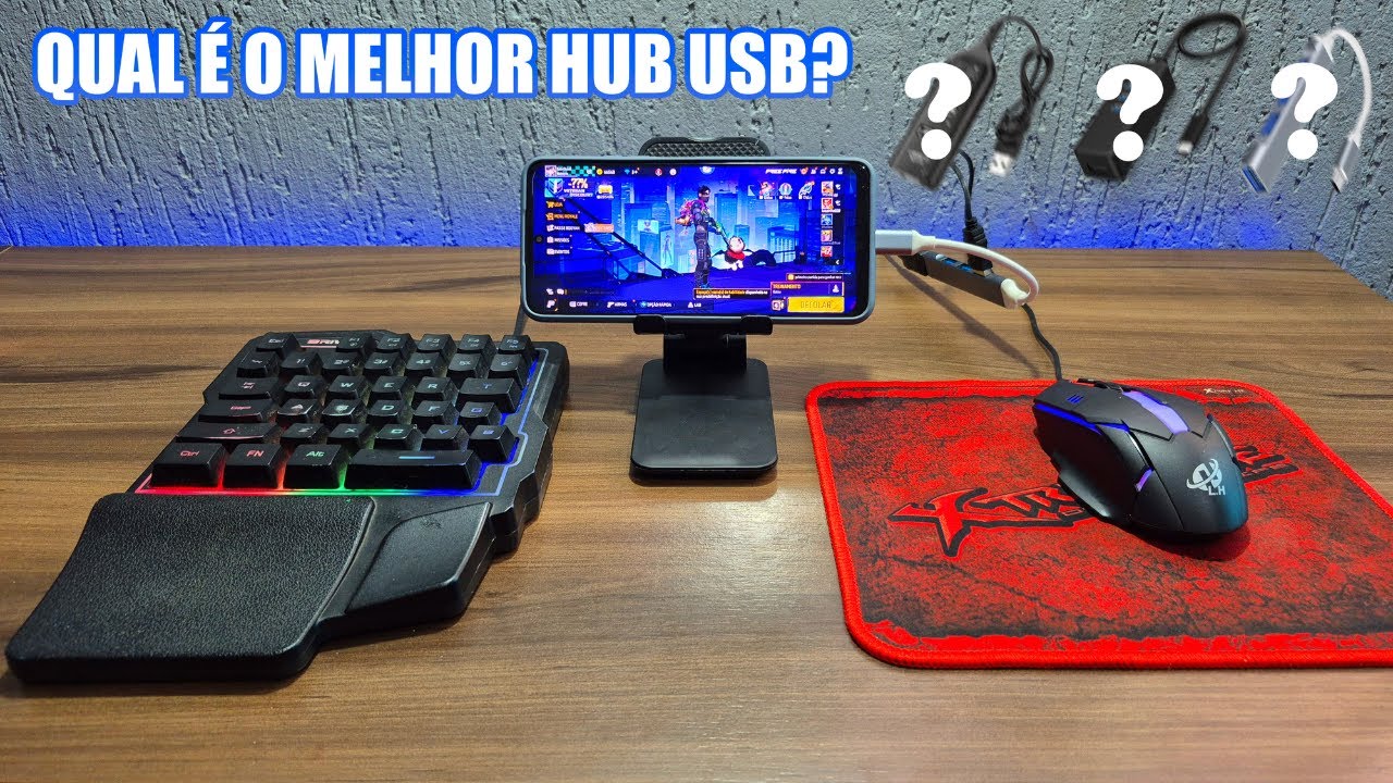Qual é o Melhor HUB USB Para Mobilador? - teclado e mouse no celular ...