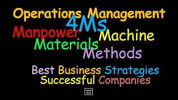 4Ms of Operation Management - Business Strategies - Successful Companies | Entrepreneurship
