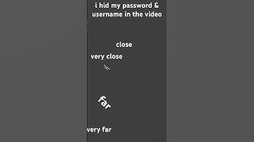 i hid my password and username in this video