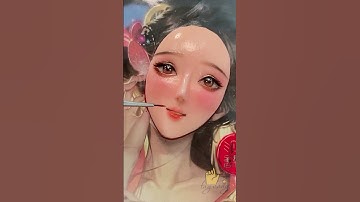 Cách làm bức tranh chân dung bánh kem - Beautiful girl [Clay Art] #handmade #diy #clay