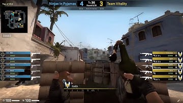 CS GO POV Demo Vitality ZywOo 32 18 vs NiP de mirage