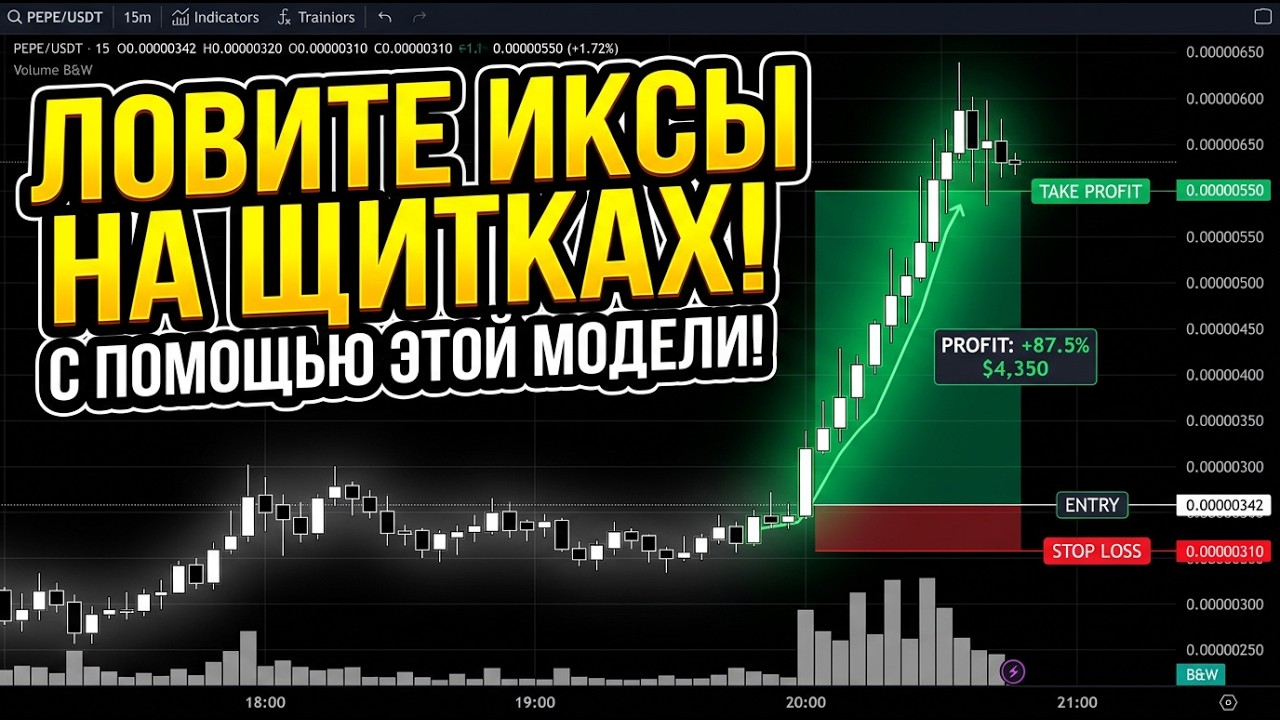 ЛУЧШАЯ МОДЕЛЬ ДЛЯ ТОРГОВЛИ АЛЬТКОИНАМИ. ЗАБИРАЙТЕ ДЕСЯТКИ ПРОЦЕНТОВ ЗА ОДНУ СДЕЛКУ!