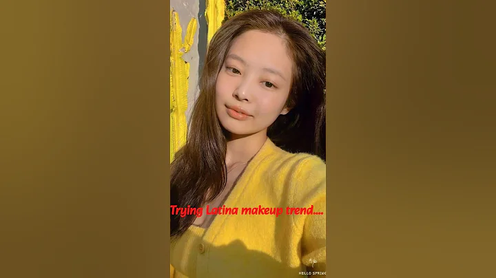 Trying Latina Makeup trend on Blackpink #blackpink #shorts #latina