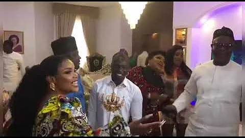 TOYIN ABRAHAM, YINKA QUADRI, DAYO AMUSA, LAIDE BAKARE STORM IYABO OJO'S HOUSEWARMING PARTY