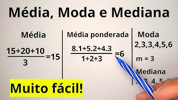 MÉDIA, MEDIANA E MODA | Entenda de forma fácil com exemplos e questões resolvidas