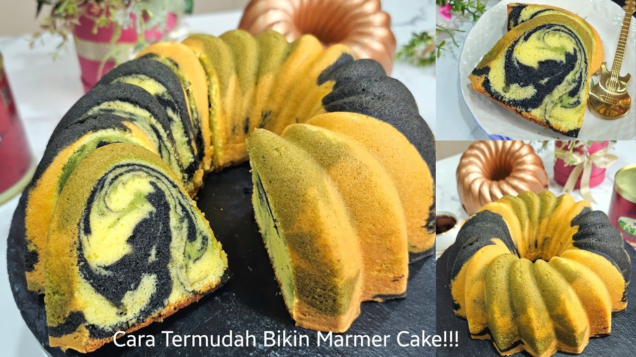 Sejak Tau Cara Ini, Kamu Ngga Bakal Bikin Marmer Cake Pakai Cara Lama Lagi. Anti Gagal!!