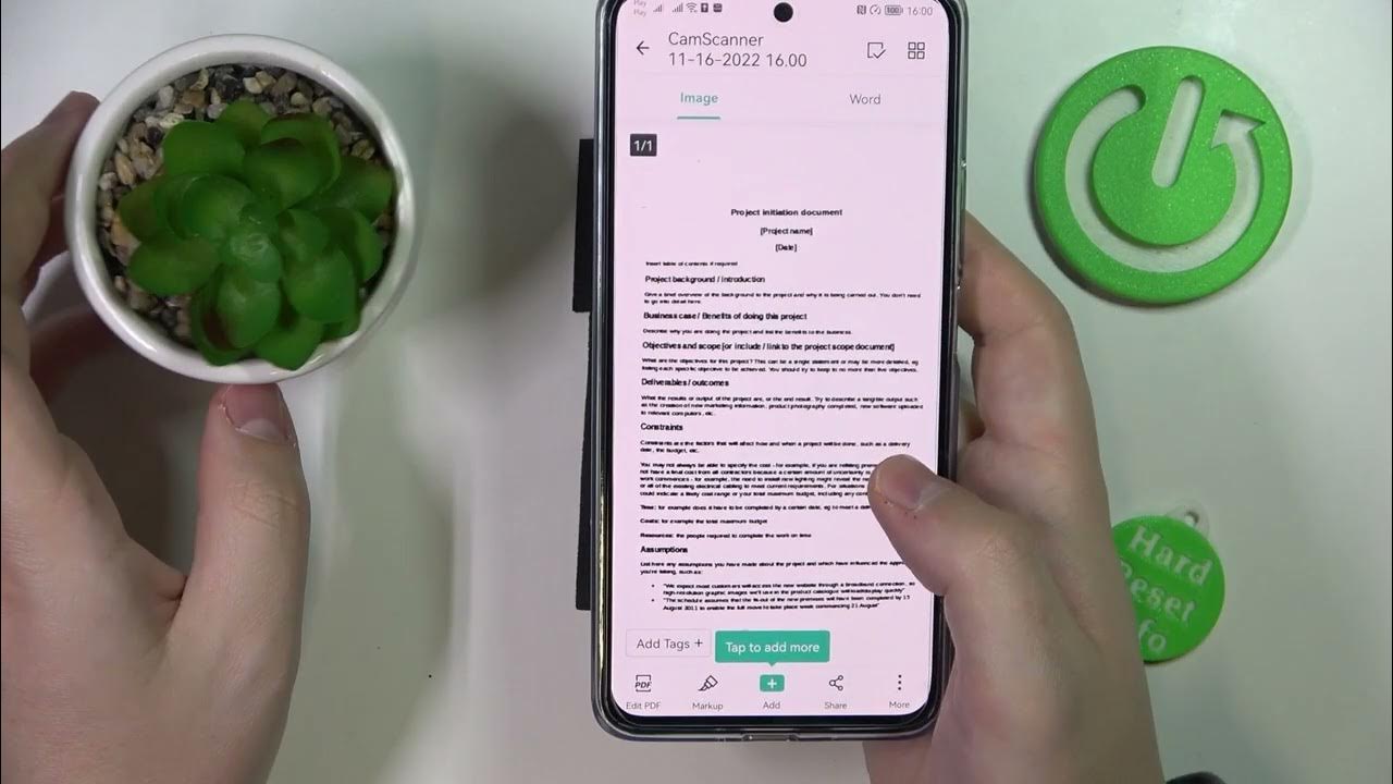 How to Scan a Document and Make it into a PDF File on the HUAWEI Nova