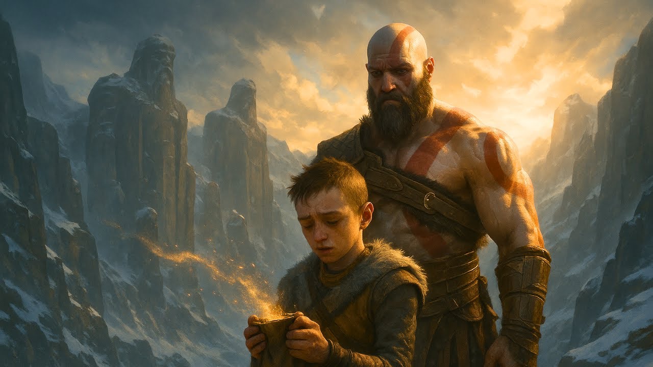 God of War PS5 Ending – Mother's Ashes, Jotunheim Ending, Kratos & Atreus Final Cutscene