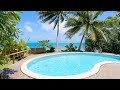 Tropical swimming pool ambience from villa julietta in moorea