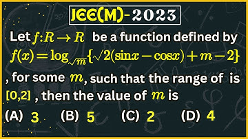 JEE(M)-2023 Question | Function | JEE(Main/Advance) /XI/XII Topic