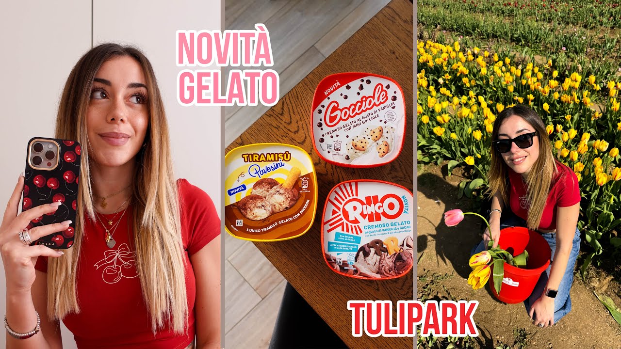 ASSAGGIAMO LE NOVITÀ GELATO E POME AL TULIPARK!! 🍧🌷 | VLOG 13/04/24