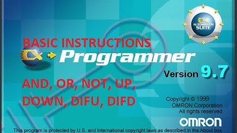 BASIC INSTRUCTIONS OMRON PLC ( AND, OR, NOT, UP, DOWN, DIFU, DIFD )